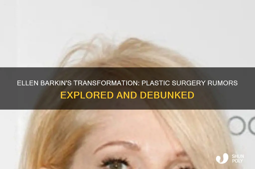 did ellen barkin get plastic surgery