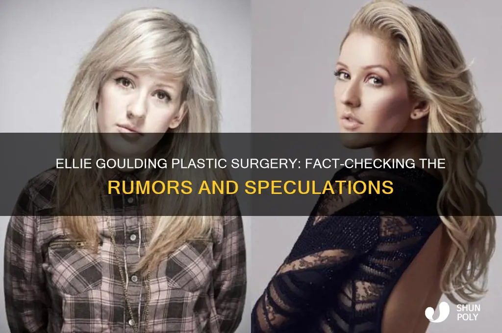 did ellie goulding do plastic surgery