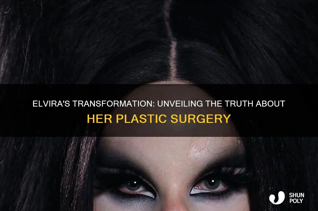 did elvira have plastic surgery