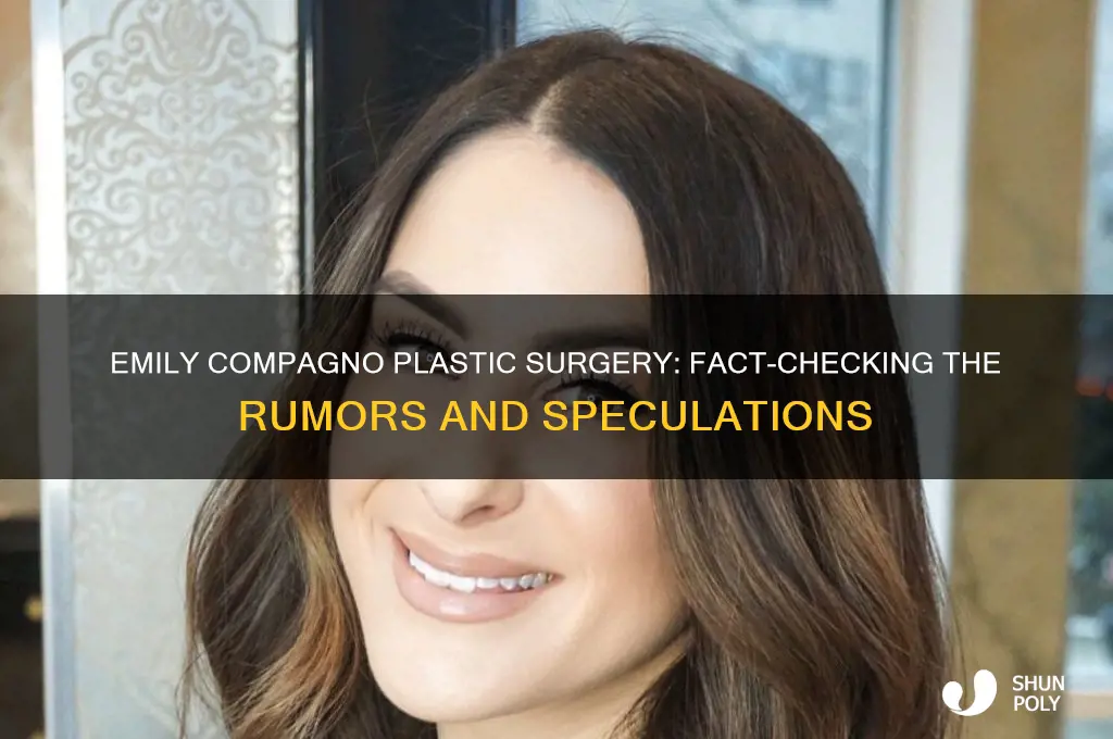 did emily compagno have plastic surgery