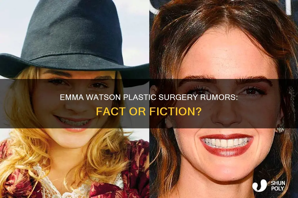 did emma watson get plastic surgery