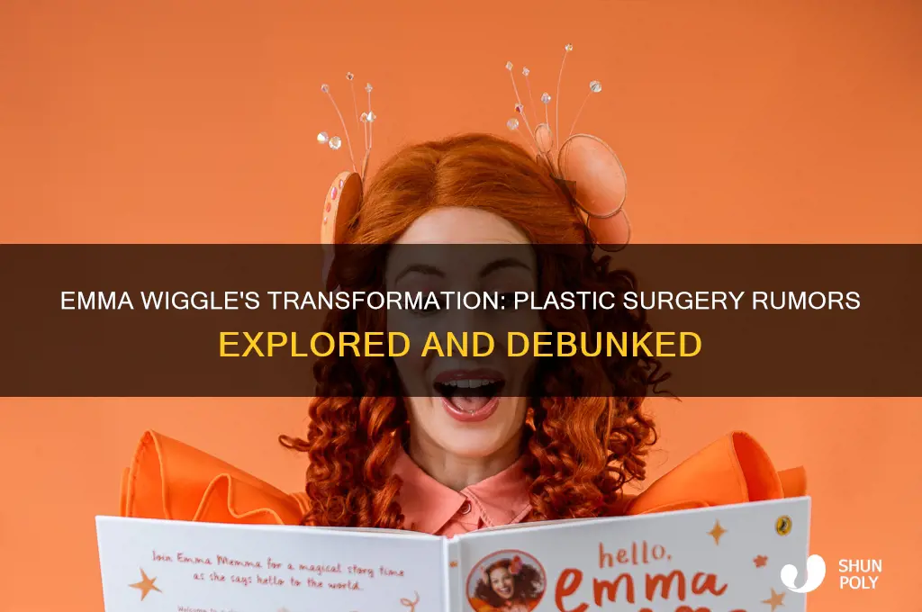 did emma wiggle have plastic surgery