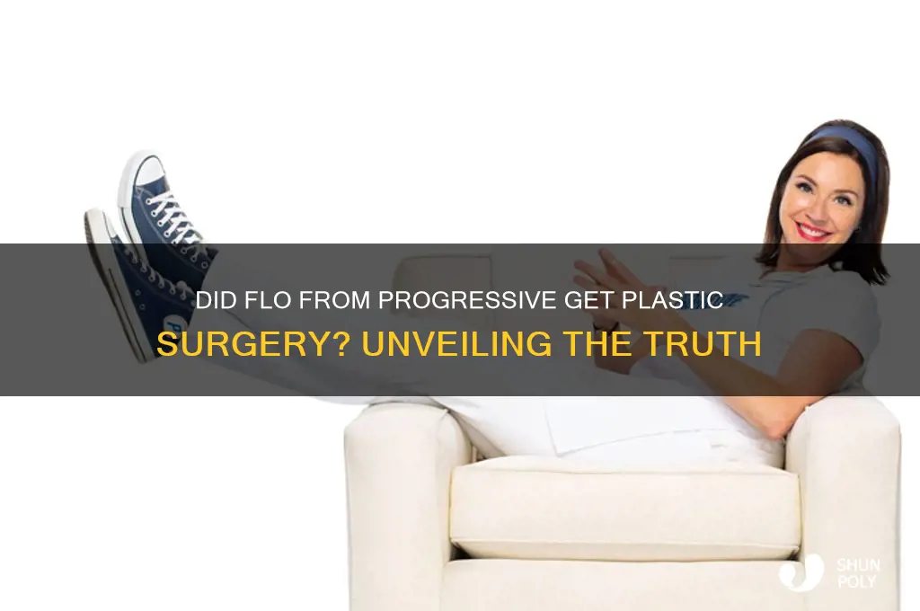 did flo from progressive have plastic surgery
