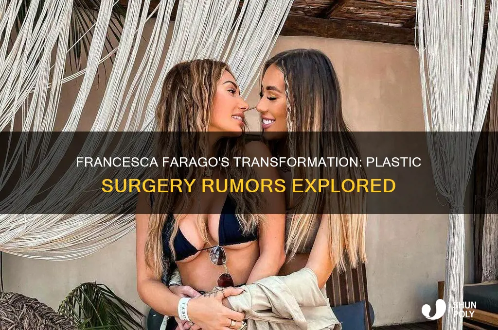 did francesca from too hot to handle get plastic surgery
