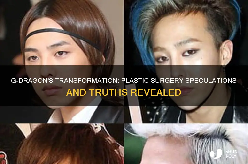 did g dragon get plastic sergurey