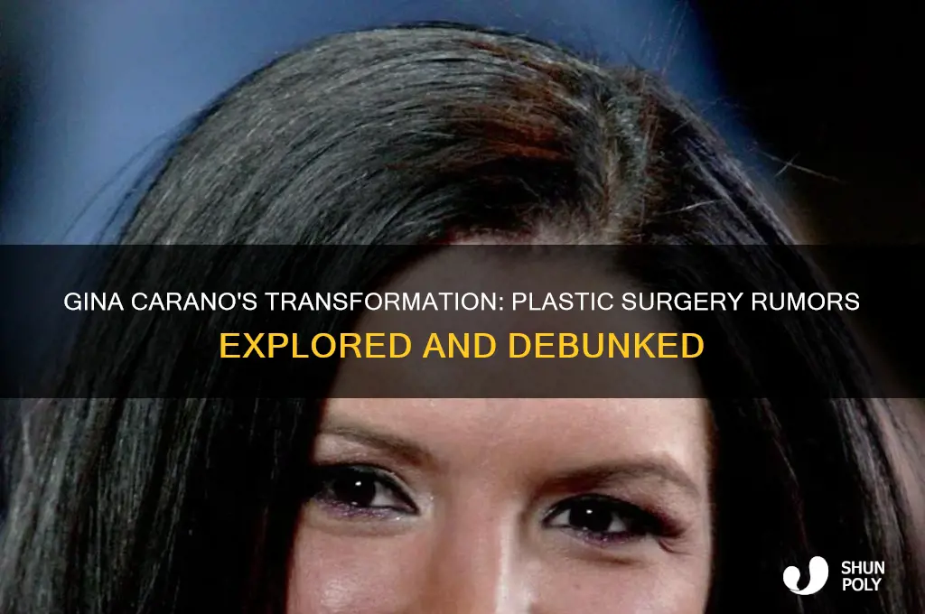 did gina carano have plastic surgery