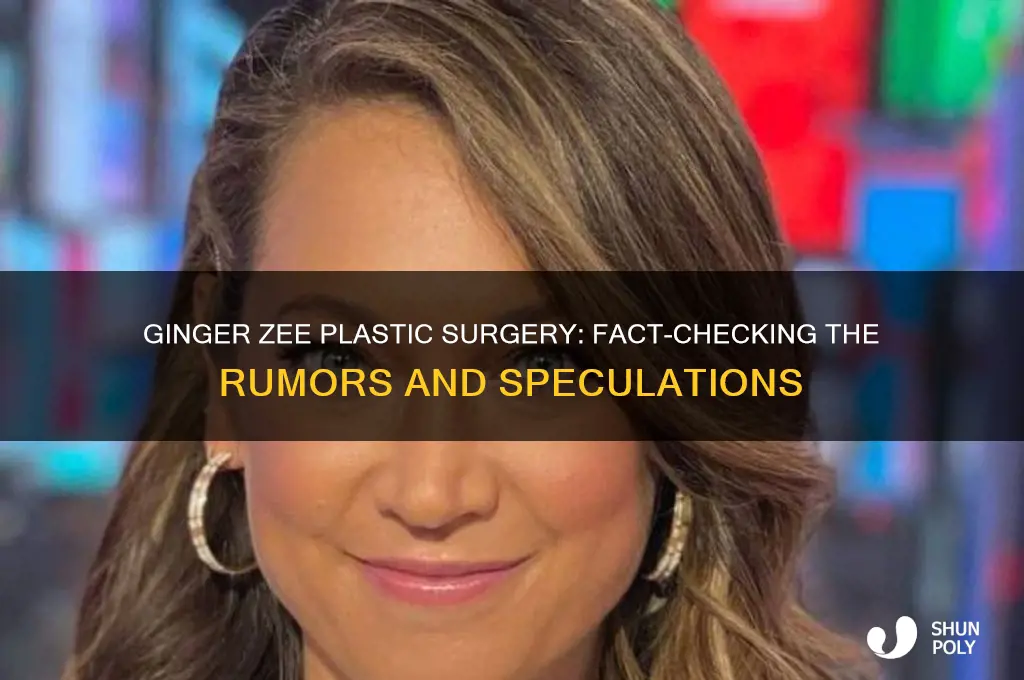 did ginger zee have plastic surgery