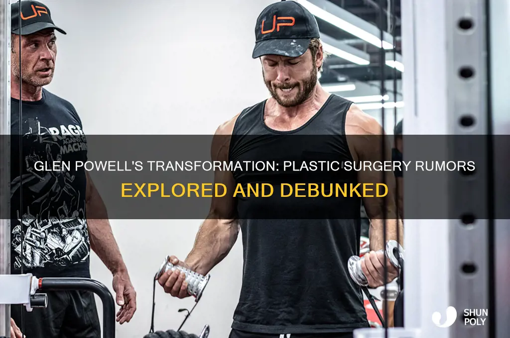 did glen powell have plastic surgery