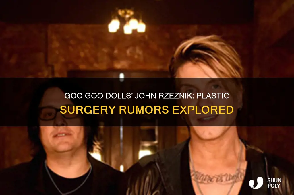 did goo goo dolls lead singer have plastic surgery