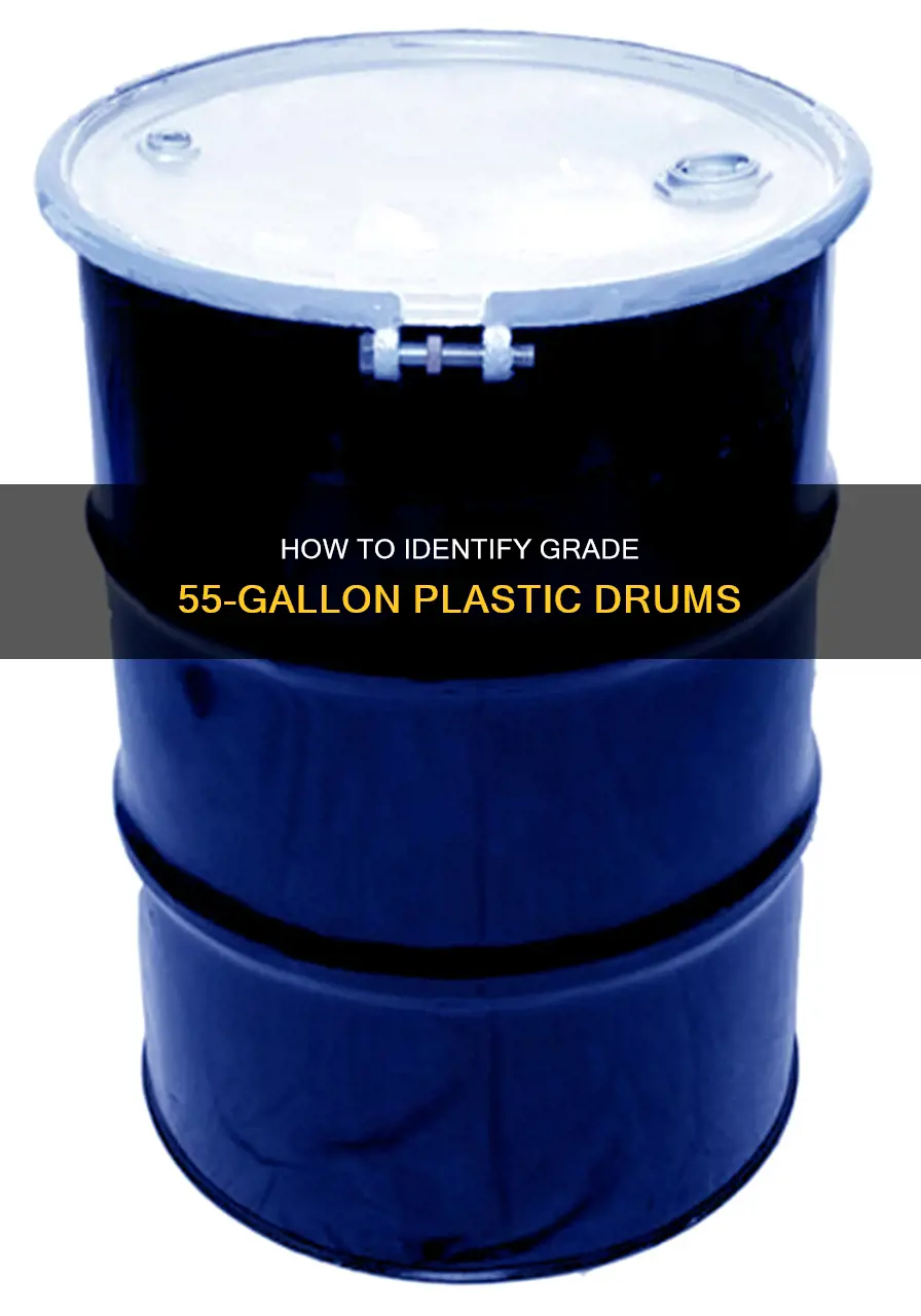 did grade plastic 55 gallon drum