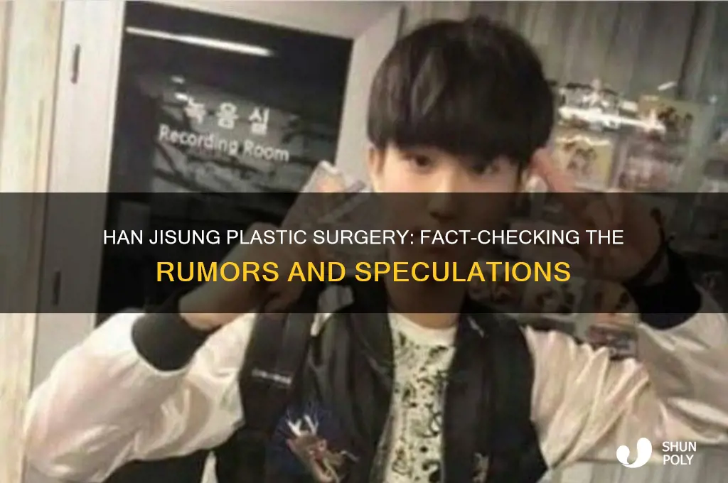 did han jisung get plastic surgery