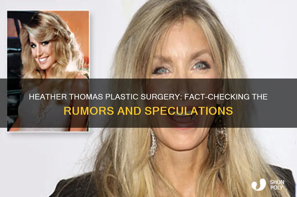 did heather thomas have plastic surgery