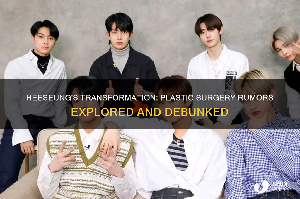 did heeseung get plastic surgery