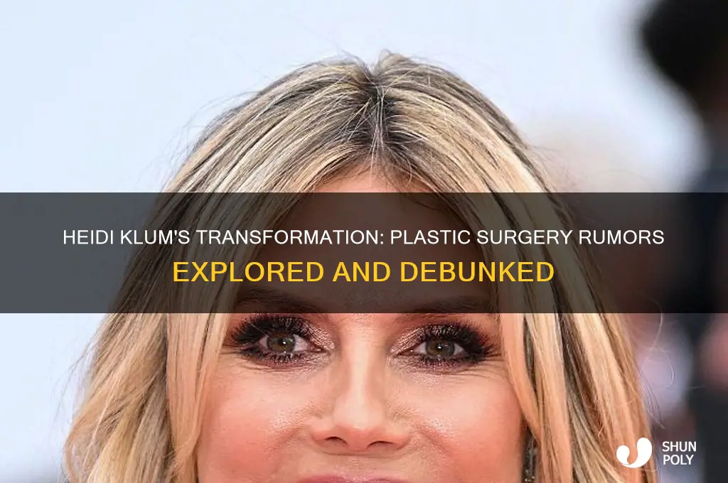 did heidi klum have a plastic surgery