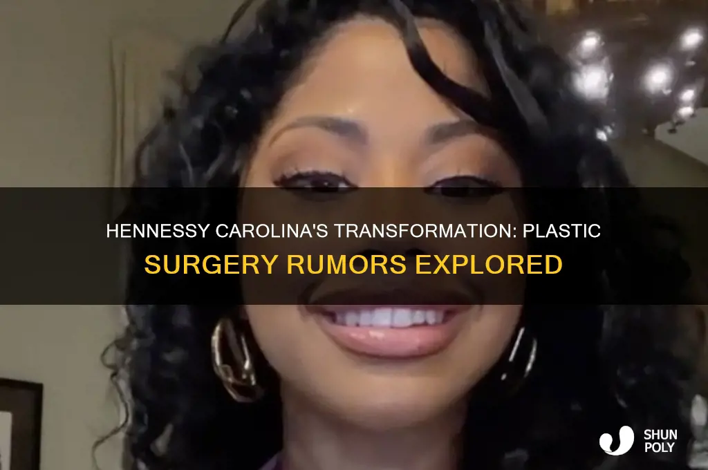 did hennessy carolina get plastic surgery