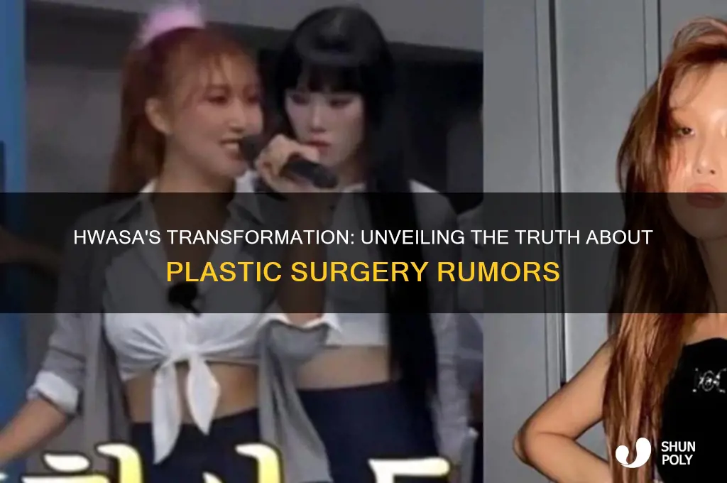 did hwasa get plastic surgery