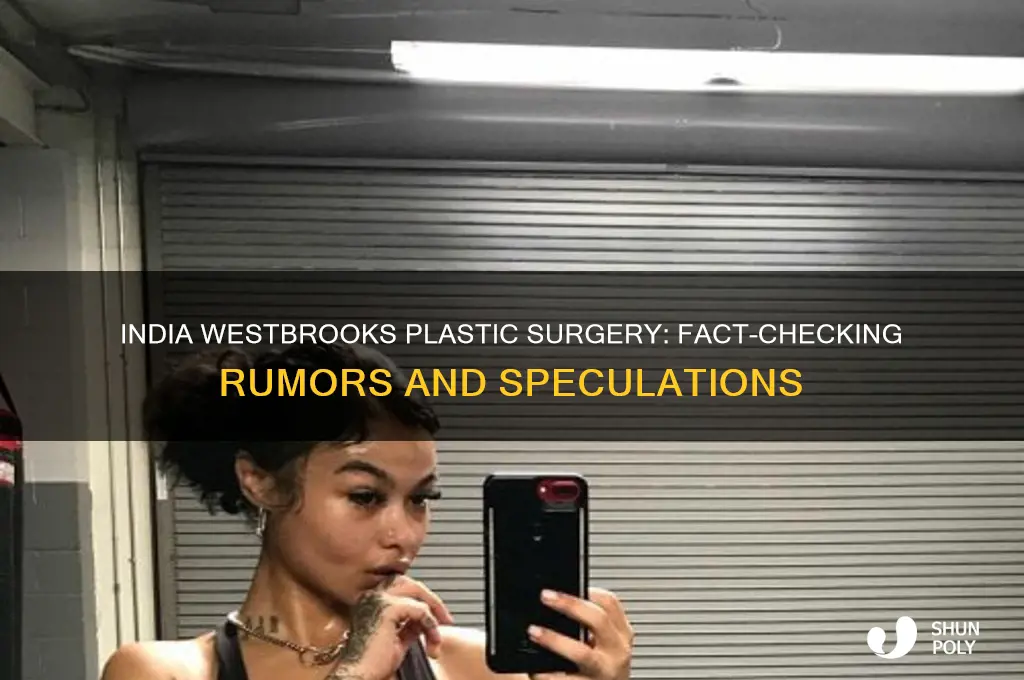 did india westbrooks have plastic surgery