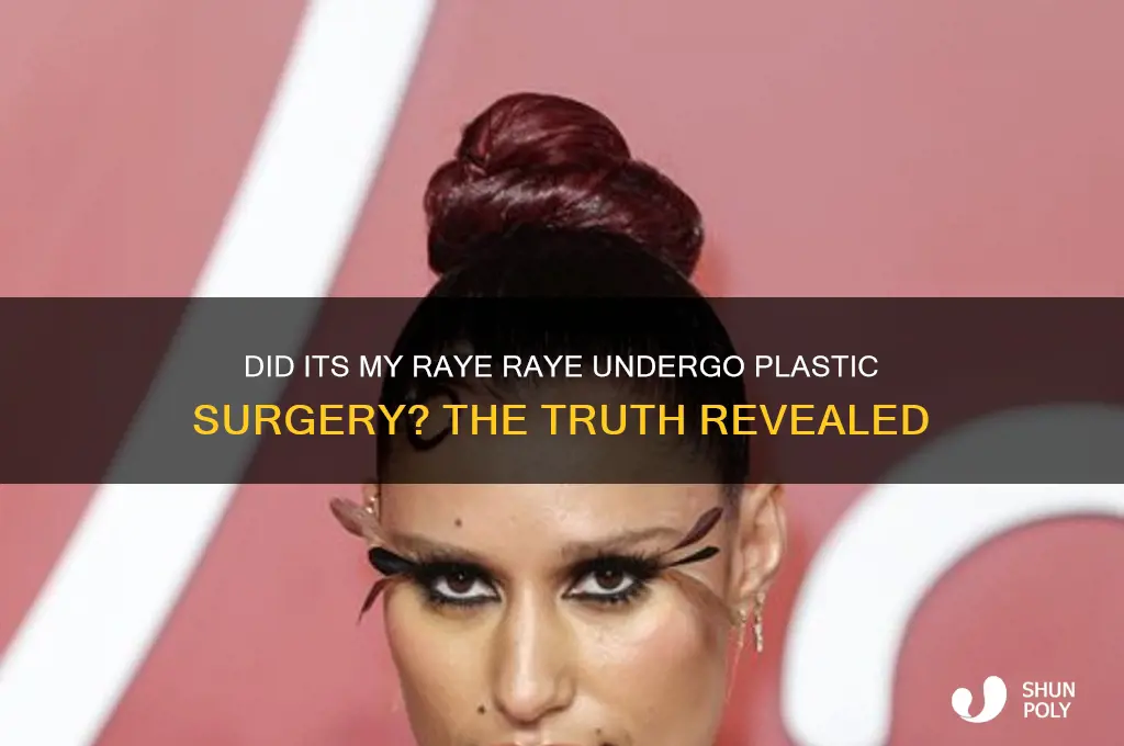 did its my raye raye get plastic surgery