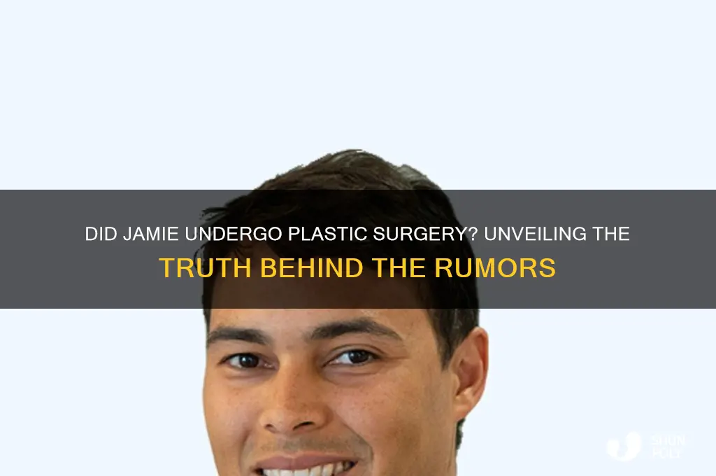 did jamie get plastic surgery