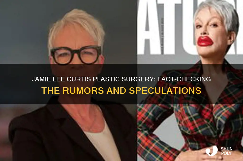 did jamie lee curtis have plastic surgery