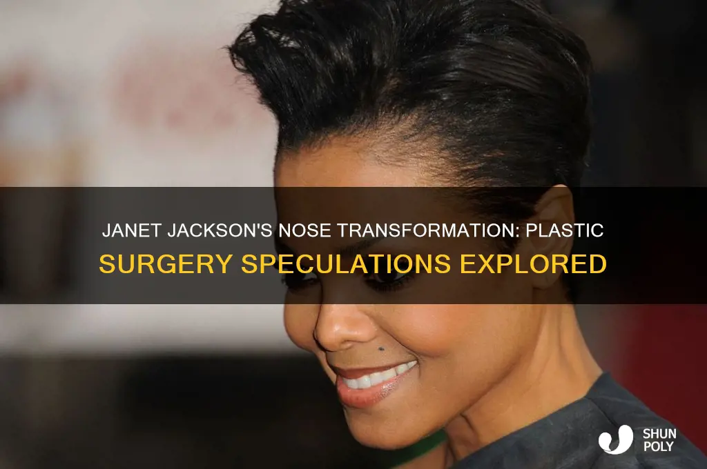 did janet jackson have plastic surgery on her nose