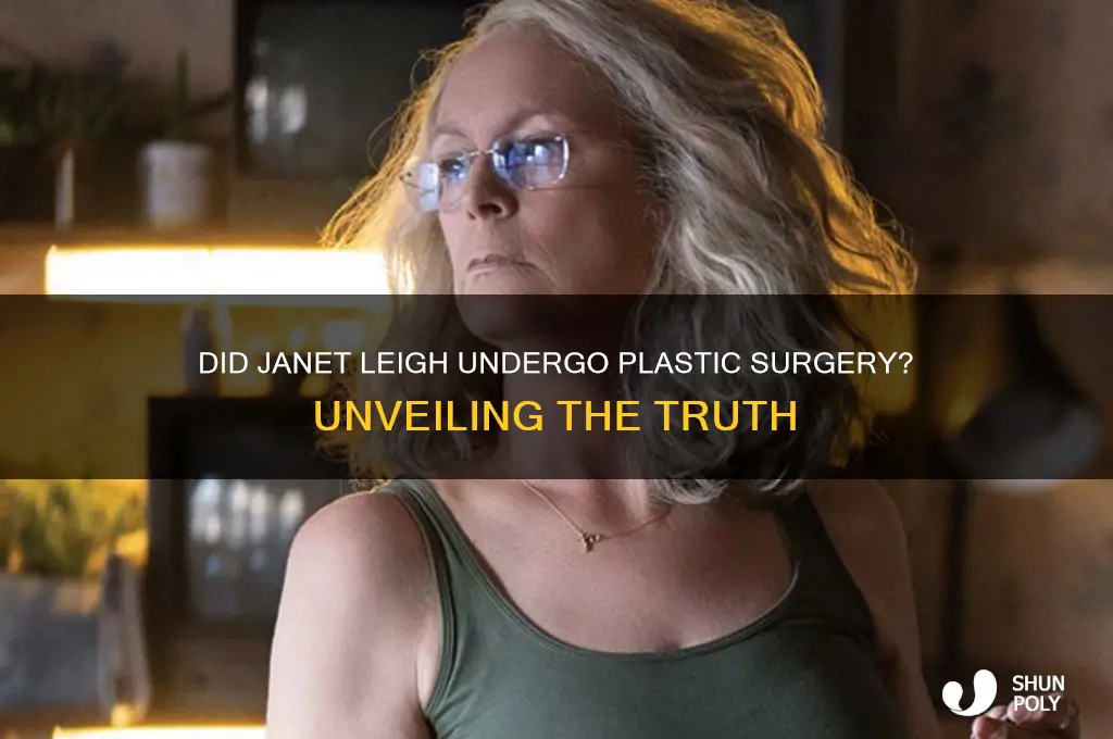 did janet leigh have plastic surgery