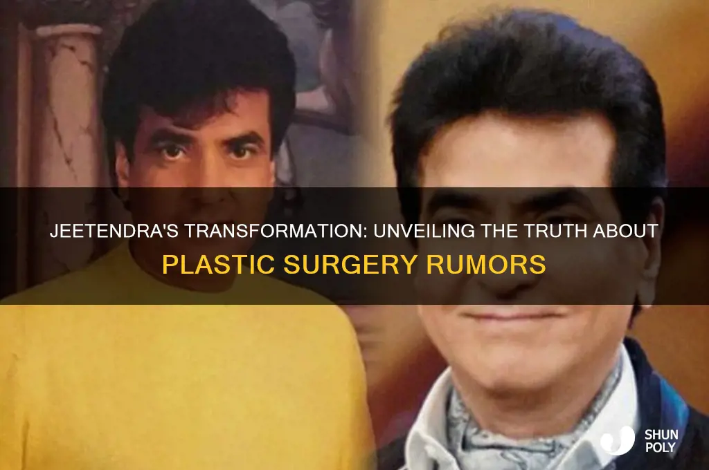 did jeetendra done plastic surgery