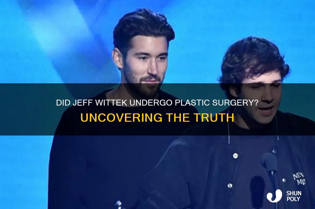 did jeff wittek get plastic surgery