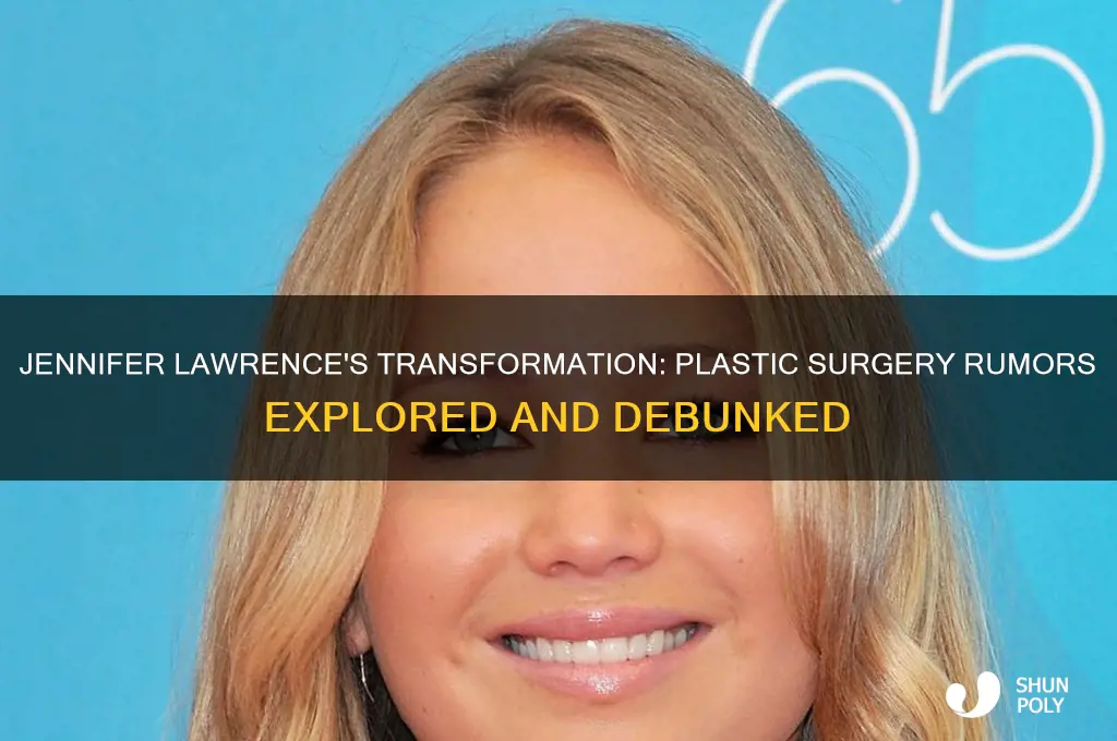 did jenifer lawrence get plastic surgery