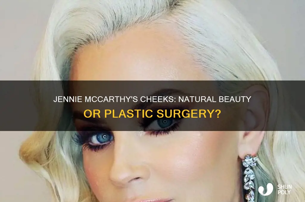 did jennie mccarthy have plastic surgery on cheeks