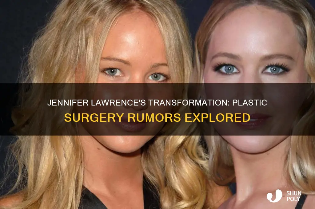 did jennifer lawrence have plastic surgery