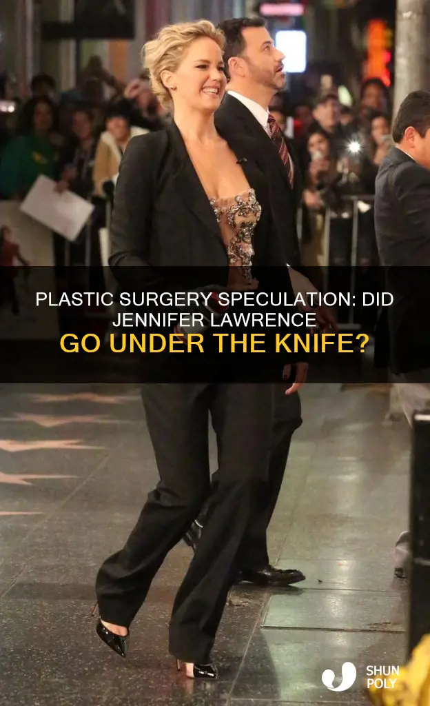 did jennifer lawrence have plastic surgury