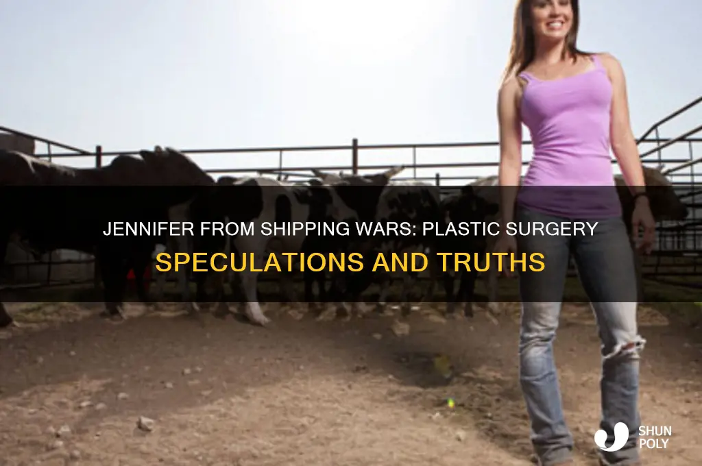 did jennifer on shipping wars have plastic surgery