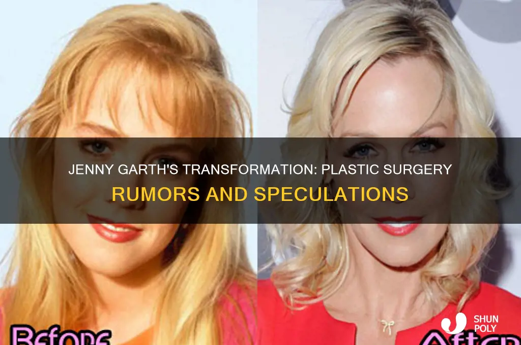 did jenny garth have plastic surgery