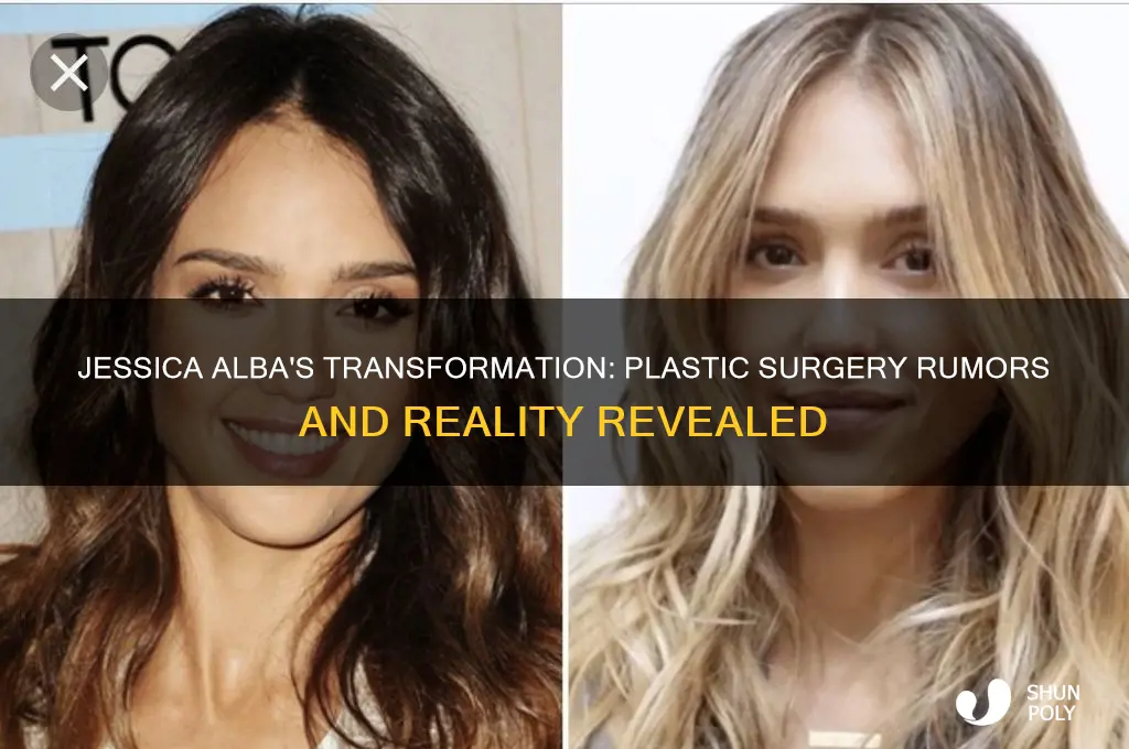 did jessica alba have plastic surgery
