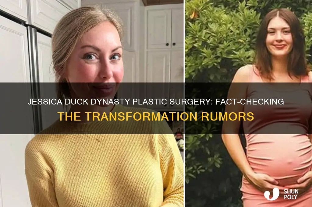 did jessica from duck dynasty have plastic surgery