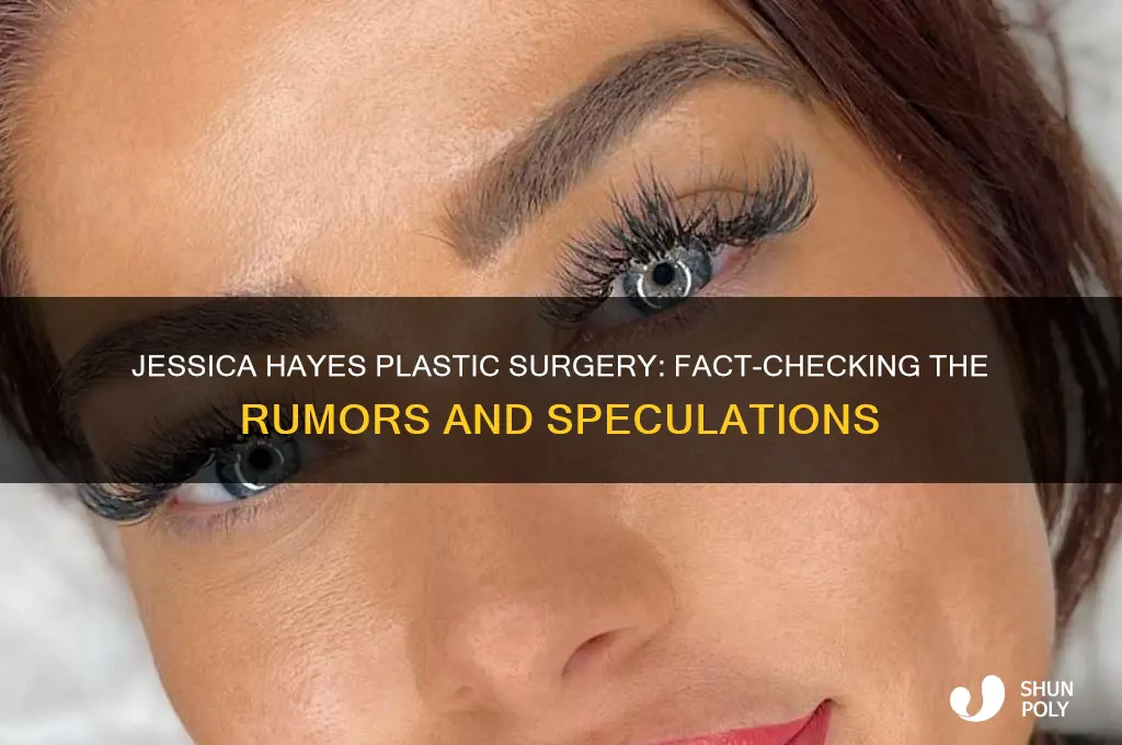 did jessica hayes have plastic surgery