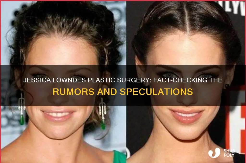 did jessica lowndes have plastic surgery