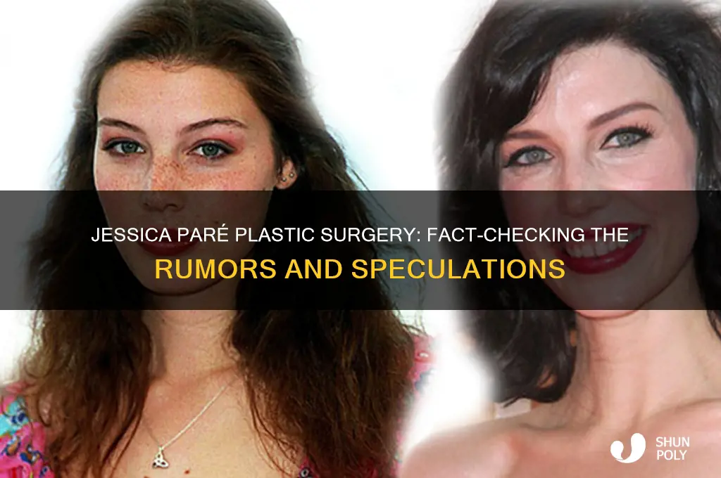 did jessica pare have plastic surgery
