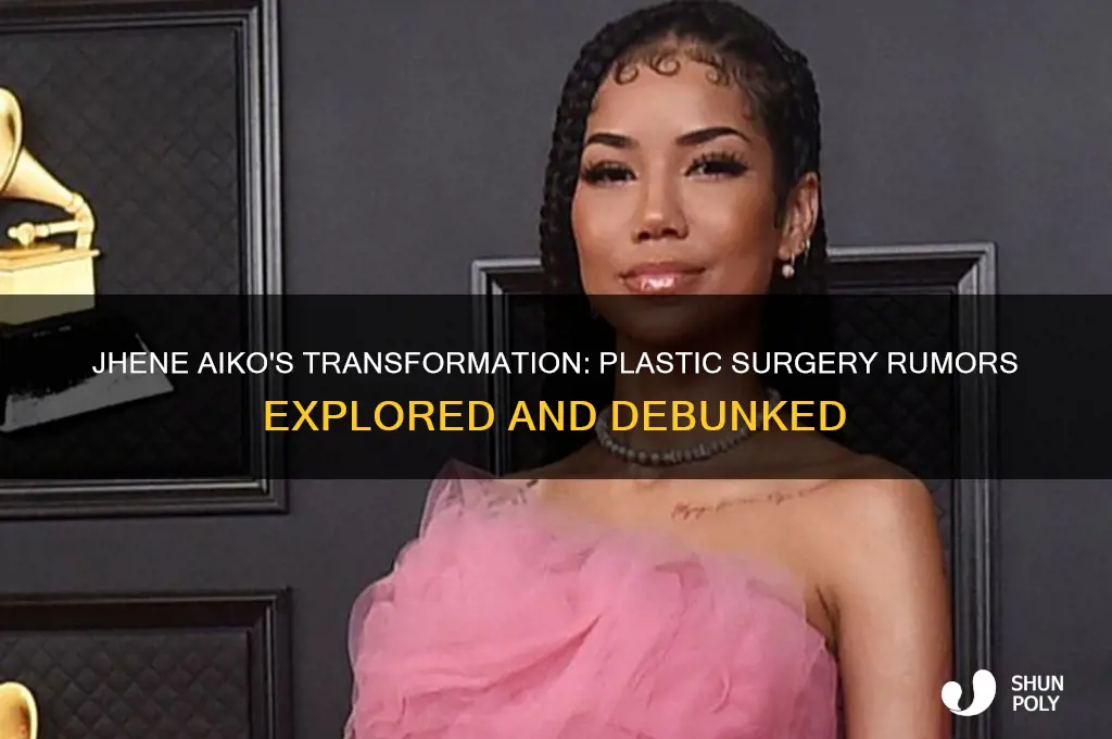 did jhene aiko get plastic surgery