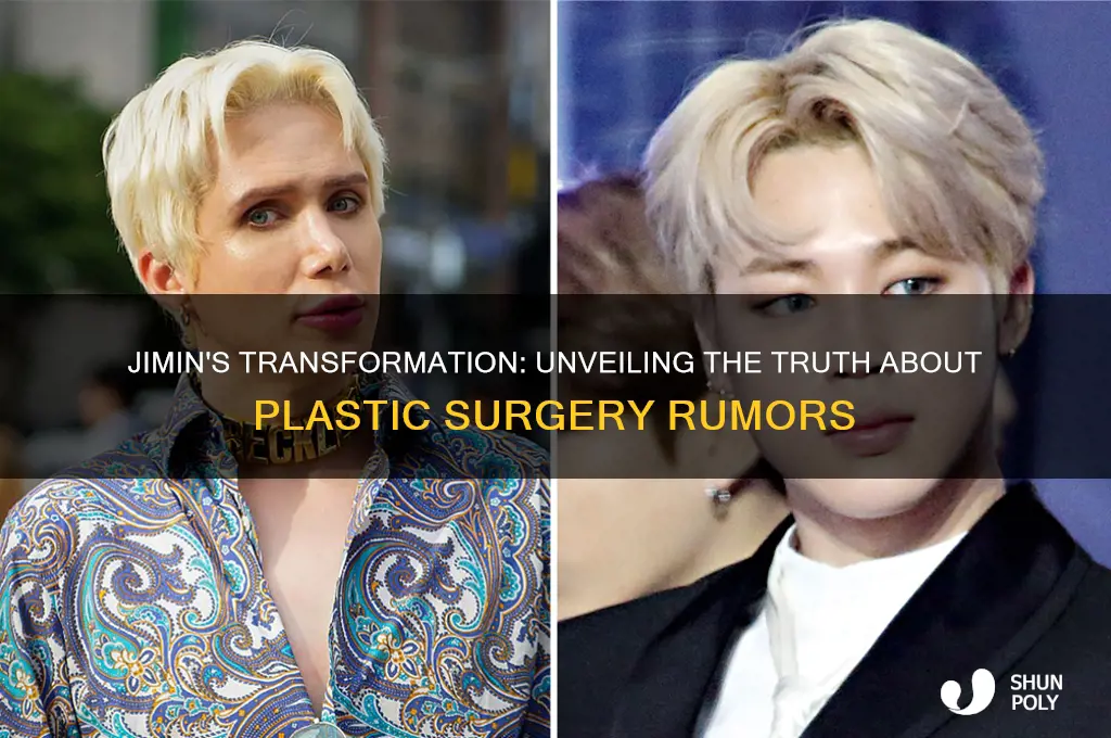 did jimin get plastic surgery