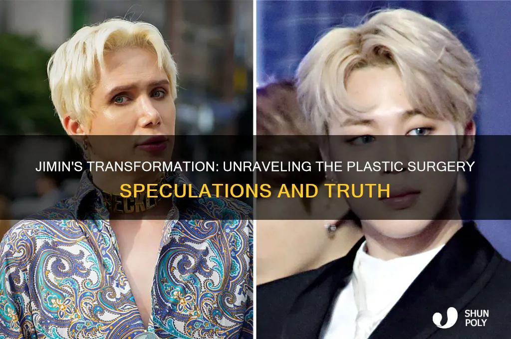 did jimin get plastic surgey