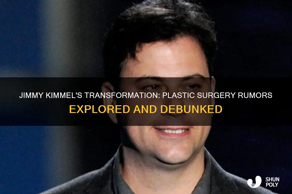 did jimmy kimmel get plastic surgery