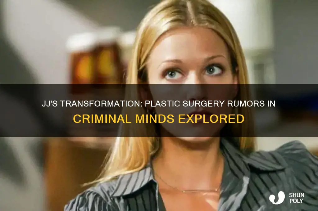 did jj from criminal minds have plastic surgery