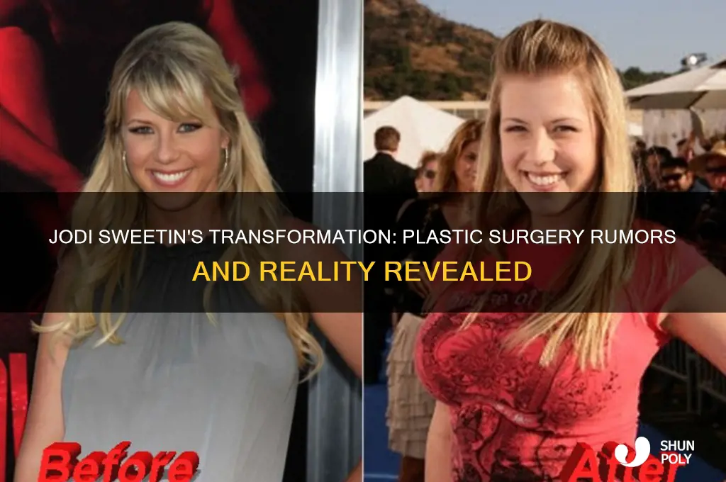 did jodi sweetin have plastic surgery