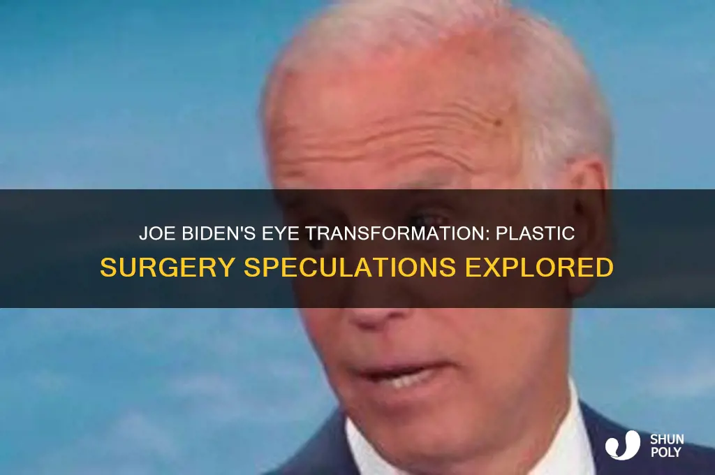 did joe biden have plastic surgery on his eyes