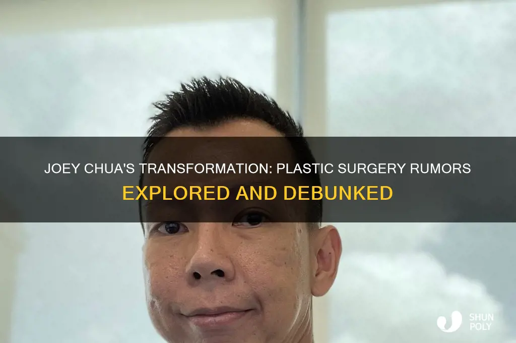did joey chua get plastic surgery