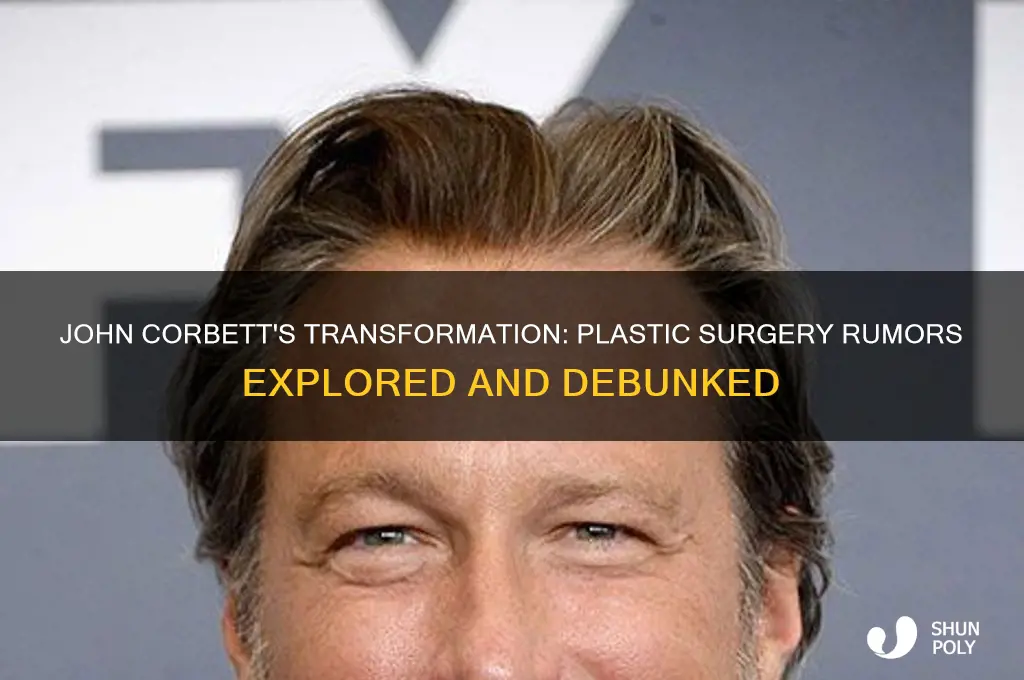 did john corbett have plastic surgery