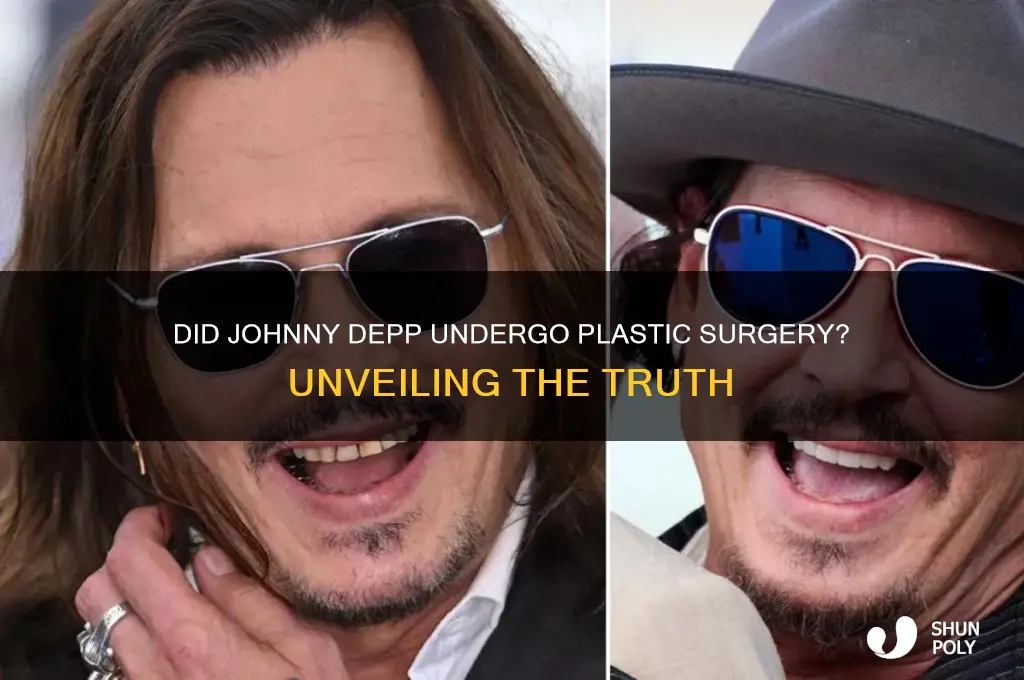 did johnny depp get plastic surgery