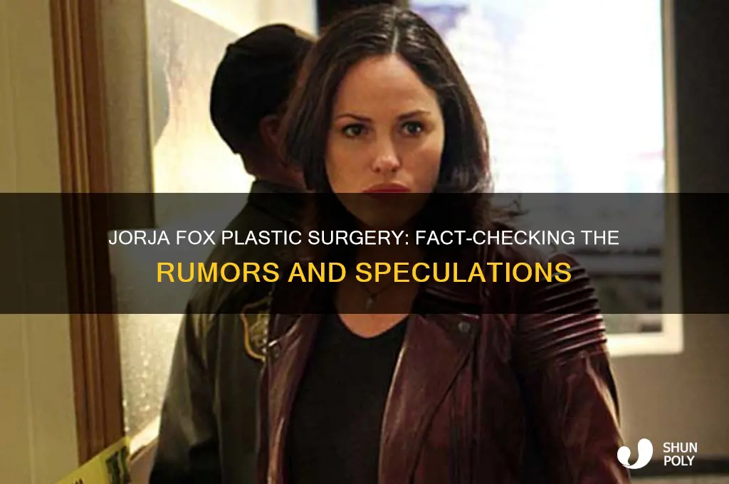 did jorja fox have plastic surgery